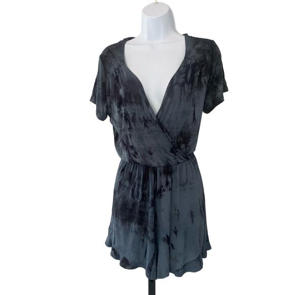 Blue Tie- Dye Romper - Picture 1 of 5